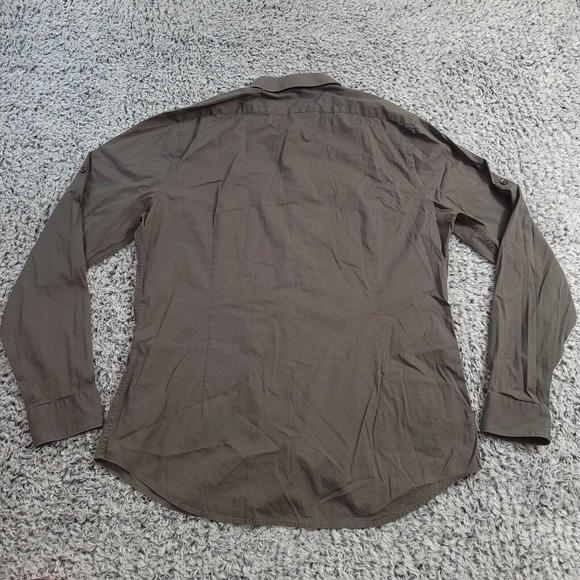 Express Shirt Men Large Black Classiccore Normcore Fitted MK2 Long Sleeve Preppy - Picture 8 of 9